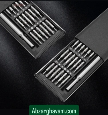 مجموعه پیچ گوشتی ۲۵ پارچه حرفه ای مدل MJJXLSD002QW  6024